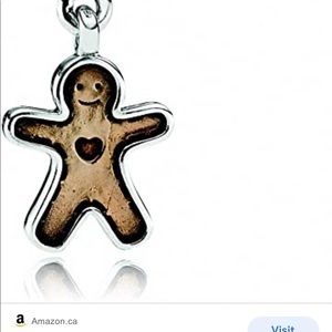 Pandora Gingerbread Man Enamel Charm Sterling Silver .925